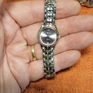 Ladies Wrangler watch, with steel bracelet and date .